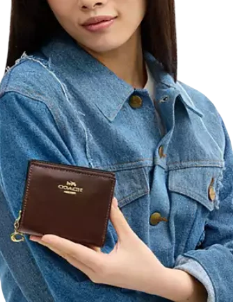 Coach Snap Wallet With Charm