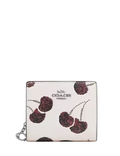 Coach Snap Wallet With Cherry Print
