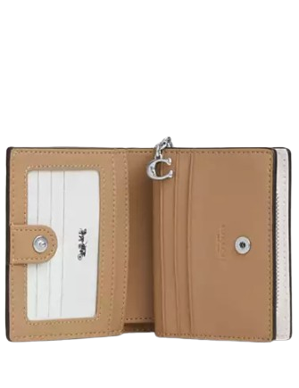 Coach Snap Wallet With Floral Applique