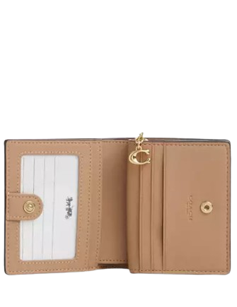 Coach Snap Wallet With Floral Applique