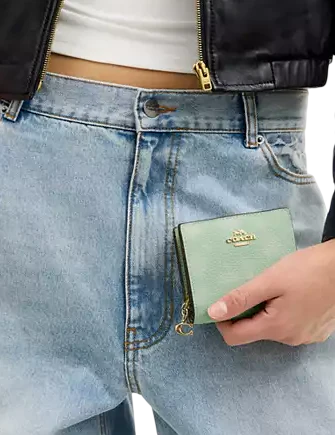 Coach Snap Wallet With Floral Print