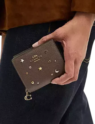 Coach Snap Wallet With Rivets