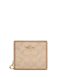 Coach Snap Wallet With Signature Canvas