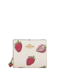 Coach Snap Wallet With Strawberry Print