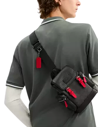 Coach Sprint Sling Pack In Signature Canvas