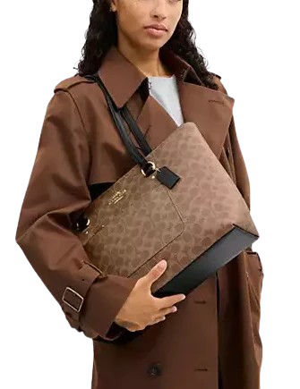 Coach Station Tote Bag In Signature Canvas