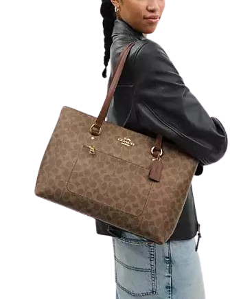 Coach Station Tote Bag In Signature Canvas