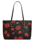 Coach Station Tote Bag With Floral Print
