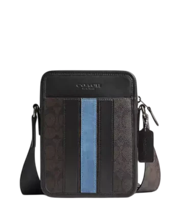 Coach Sullivan Crossbody Bag In Signature Canvas With Varsity Stripe