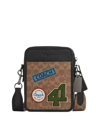 Coach Sullivan Crossbody In Signature Canvas With Patches