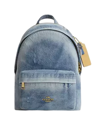 Coach Taylor Small Backpack In Loved Denim