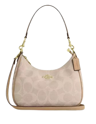Coach Teri Hobo Bag In Blocked Signature Canvas