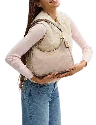 Coach Teri Hobo Bag In Blocked Signature Canvas