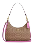 Coach Teri Hobo Bag In Signature Canvas