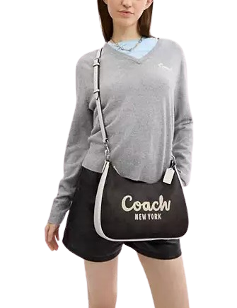 Coach Teri Hobo In Signature Canvas With Coach Graphic