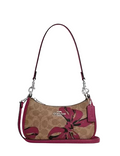 Coach Teri Mini Crossbody Bag In Signature Canvas With Bow Print