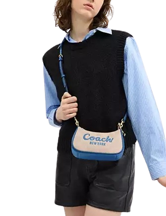 Coach Teri Mini Crossbody Bag In Signature Canvas With Coach Graphic