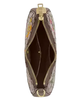 Coach Teri Mini Crossbody Bag In Signature Jacquard With Floral Embroidery