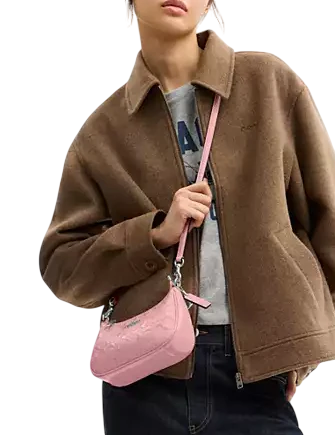 Coach Teri Mini Crossbody Bag In Signature Leather With Heart Charm