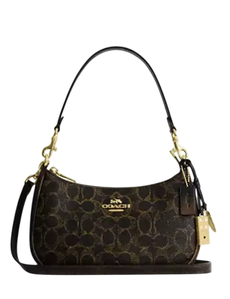 Coach Teri Shoulder Bag In Loved Signature Canvas With Charms