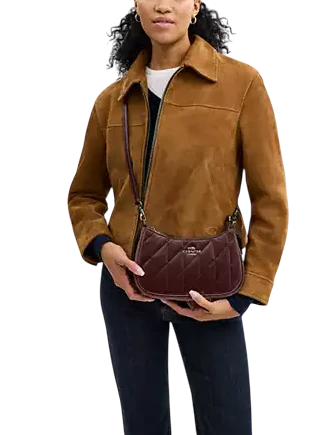 Coach Teri Shoulder Bag In Organic Cotton With Quilting