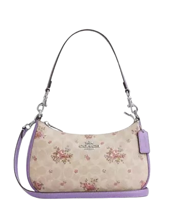 Coach Teri Shoulder Bag In Signature Canvas With Floral Print