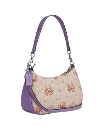 Coach Teri Shoulder Bag In Signature Canvas With Floral Print