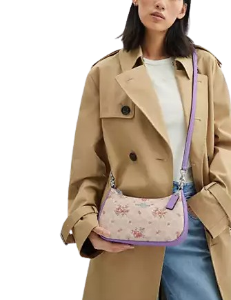 Coach Teri Shoulder Bag In Signature Canvas With Floral Print