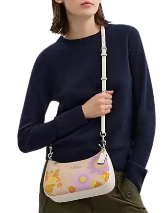 Coach Teri Shoulder Bag In Signature Canvas With Floral Print