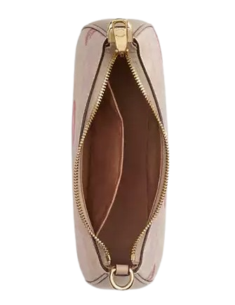 Coach Teri Shoulder Bag In Signature Canvas With Lips Print