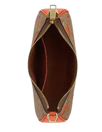 Coach Teri Shoulder Bag In Signature Canvas With Orange Print