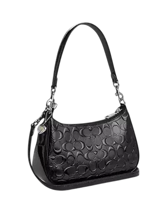 Coach Teri Shoulder Bag In Signature Leather With Heart Charm