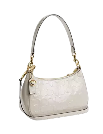 Coach Teri Shoulder Bag In Signature Leather With Heart Charm