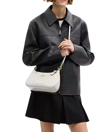 Coach Teri Shoulder Bag In Signature Leather With Heart Charm