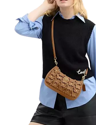 Coach Teri Shoulder Bag With Butterfly Applique
