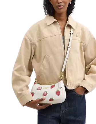 Coach Teri Shoulder Bag With Strawberry Print