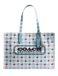 Coach Tote Bag With Gingham Print