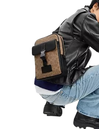 Coach Track Pack In Signature Canvas