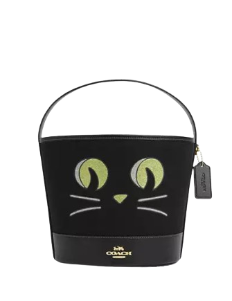 Coach Trick Or Treat Bucket With Halloween Cat