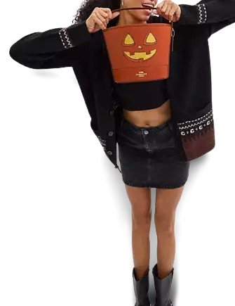 Coach Trick Or Treat Bucket With Halloween Pumpkin