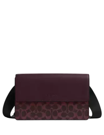 Coach Turner Flap Crossbody Bag In Signature Canvas