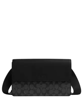 Coach Turner Flap Crossbody Bag In Signature Canvas