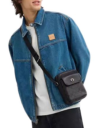 Coach Turnlock Crossbody Bag In Signature Canvas