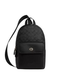 Coach Turnlock Sling Pack In Signature Canvas