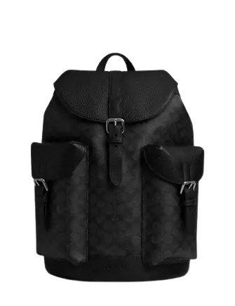 Coach Warner Backpack In Signature Canvas