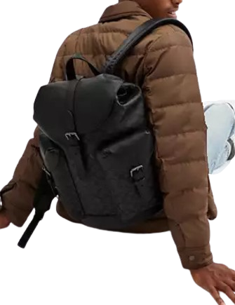 Coach Warner Backpack In Signature Canvas