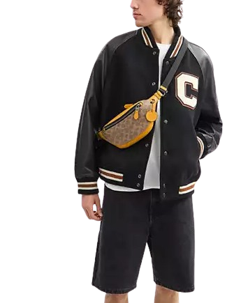 Coach Warren Mini Belt Bag In Colorblock Signature Canvas