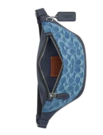 Coach Warren Mini Belt Bag In Signature Denim