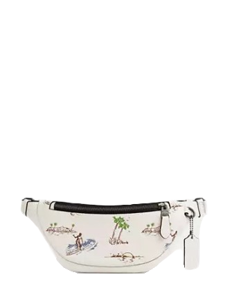 Coach Warren Mini Belt Bag With Surf Print