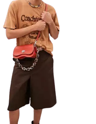 Coach Wavy Dinky Bag In Coachtopia Leather